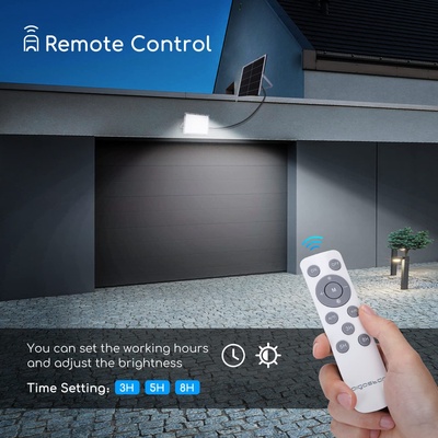 Foco Led con Panel Solar 200w 6500k